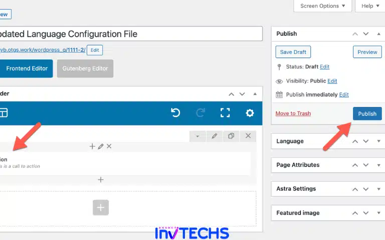 Preview and Publish Your Page - InviTechs Official