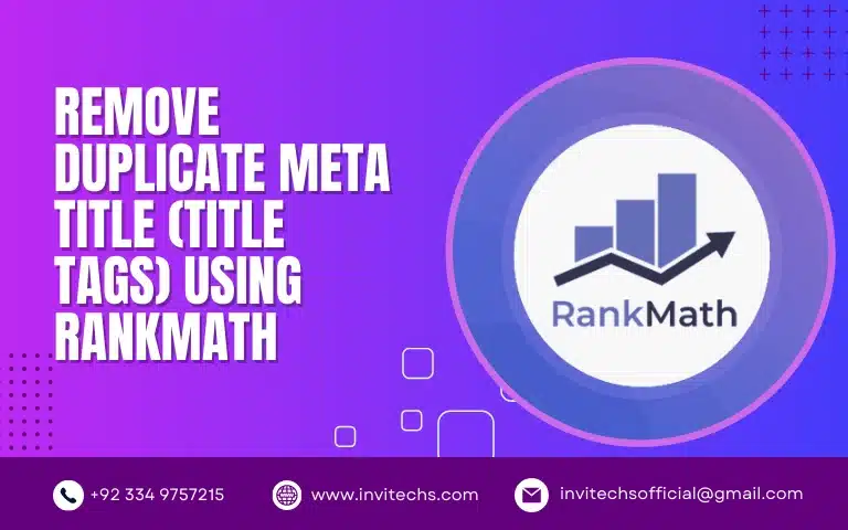 Remove Duplicate Meta Title (Title Tags) Using RankMath